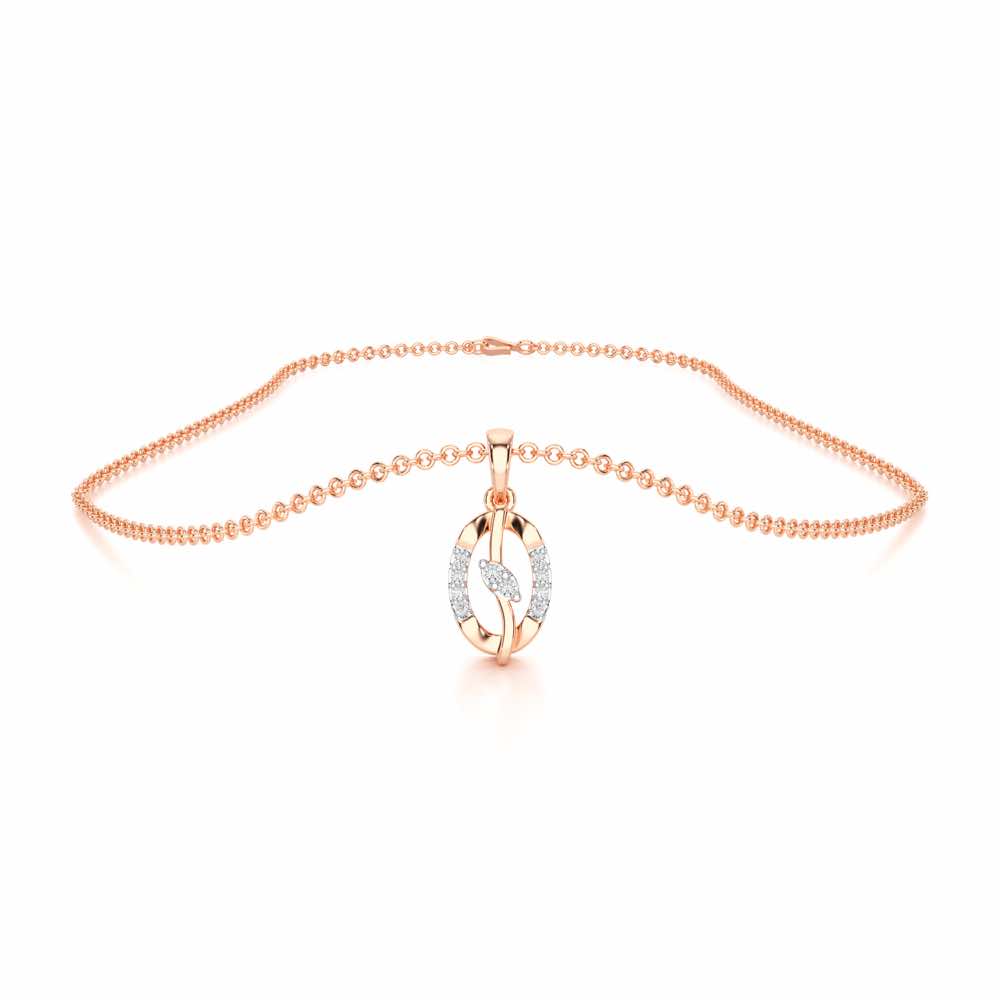 Twinkling Essence Silver Pendant - Rose Gold - Image 3