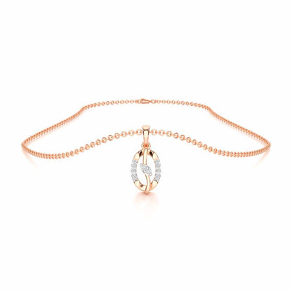 Twinkling Essence Silver Pendant - Rose Gold - Image 3