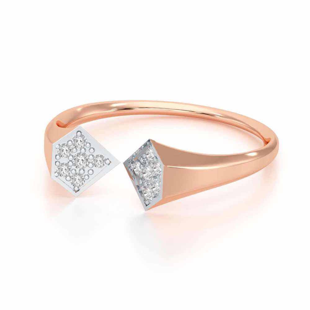 Beauty Serene Silver Ring - Rose Gold - Image 3