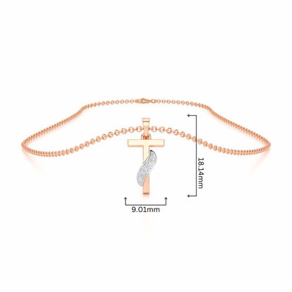T-Spark Silver Pendant - Rose Gold - Image 4