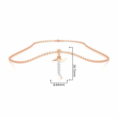 T-Luke Silver Pendant - Rose Gold - Image 4
