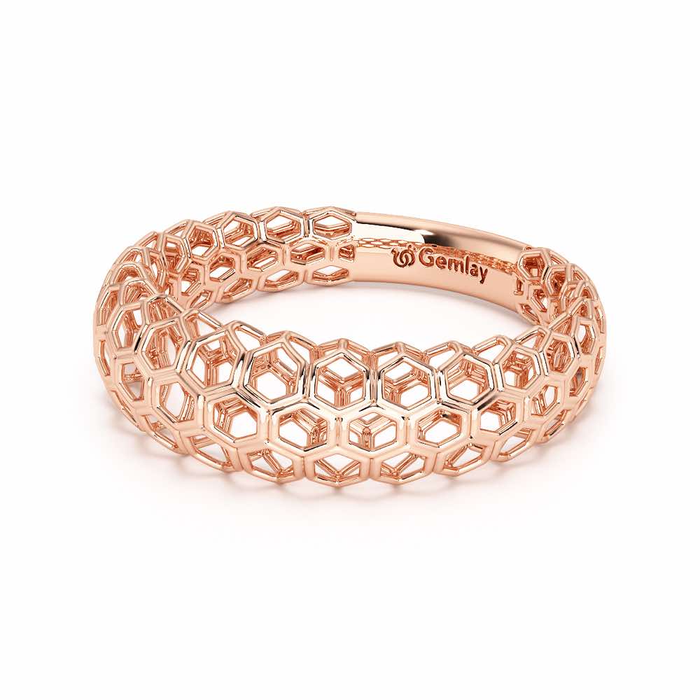 Mila Silver Ring - Rose Gold - Image 3