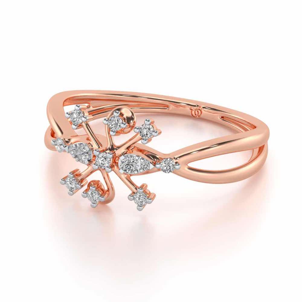 Bliss Silver Ring - Rose Gold - Image 3