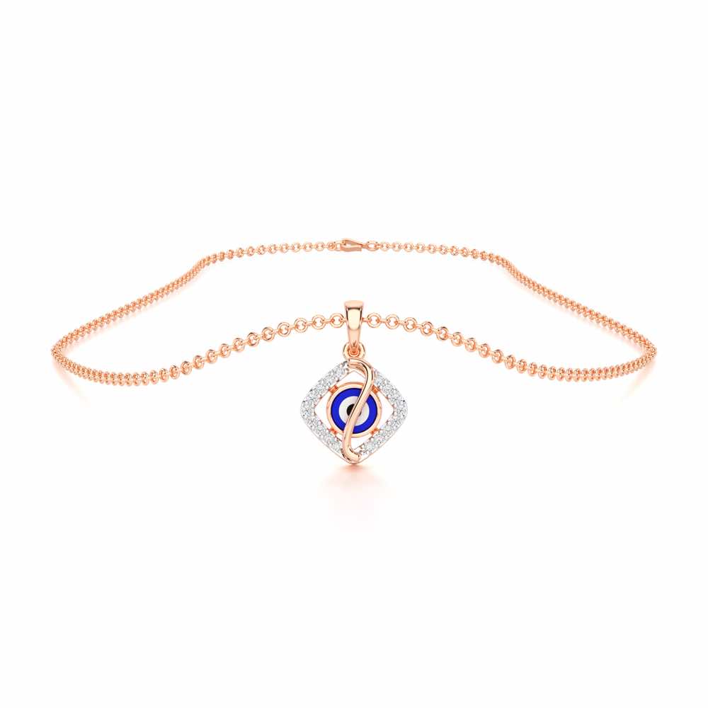 Protective Spark Silver Pendant - Rose Gold - Image 3