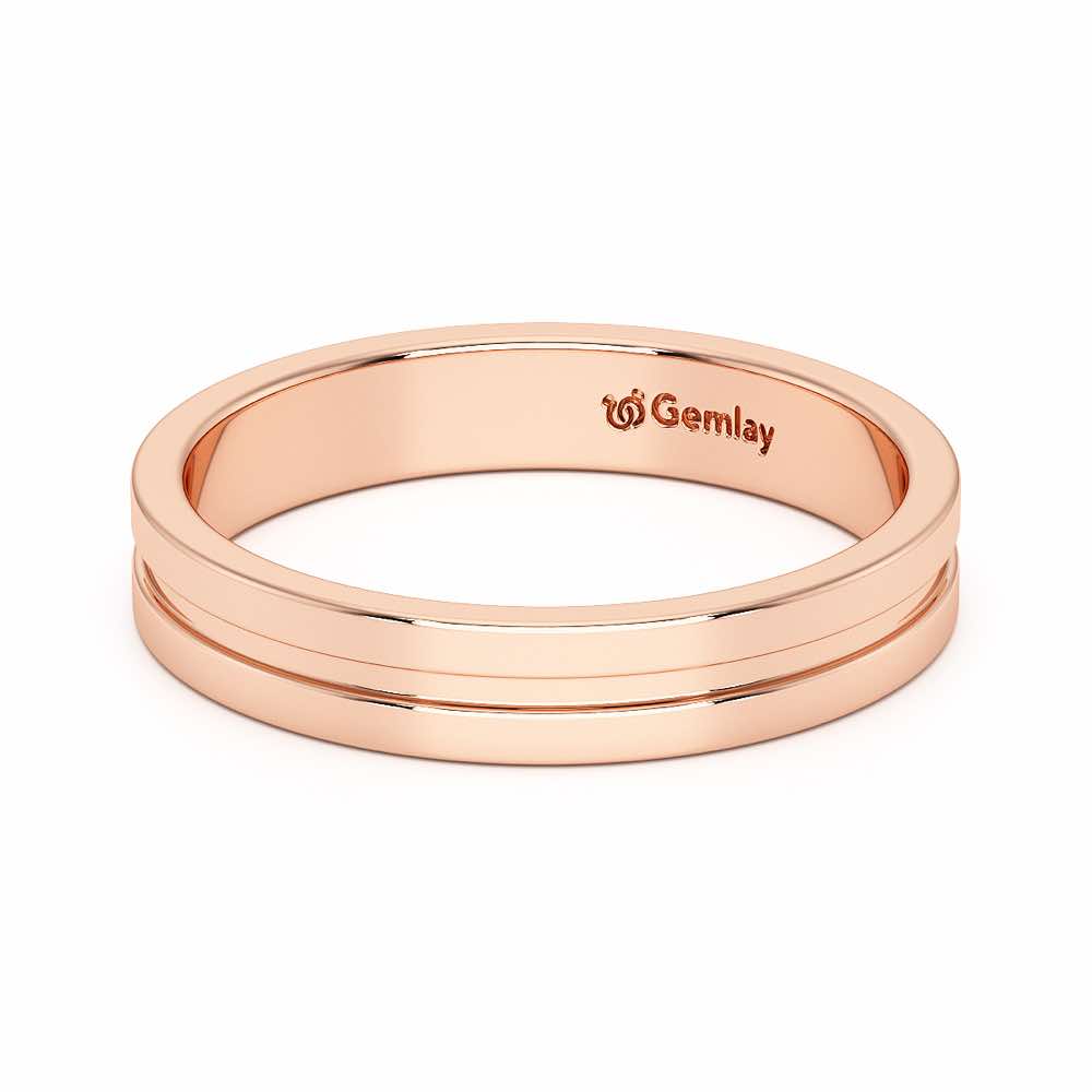 Amethyst Silver Ring - Rose Gold - Image 3
