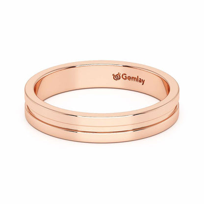 Amethyst Silver Ring - Rose Gold - Image 3