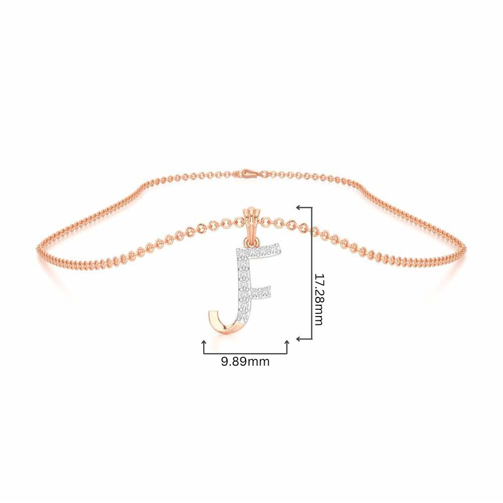 F-Luke Silver Pendant - Rose Gold - Image 4