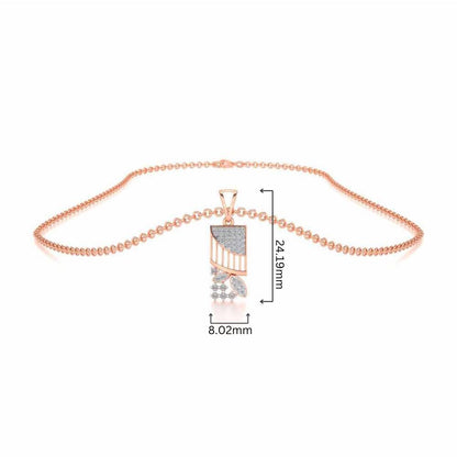 Baruna Silver Pendant - Rose Gold - Image 4