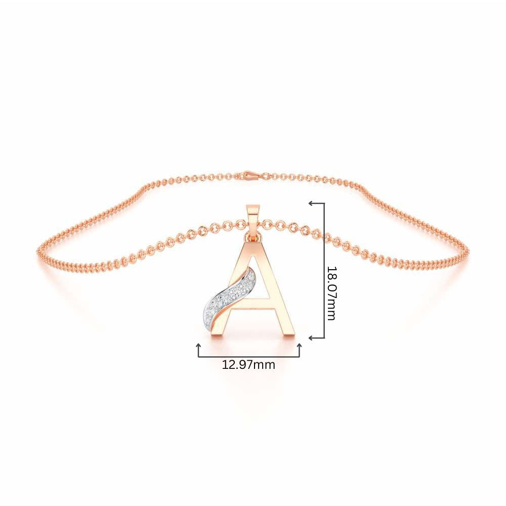 A-Spark Silver Pendant - Rose Gold - Image 4