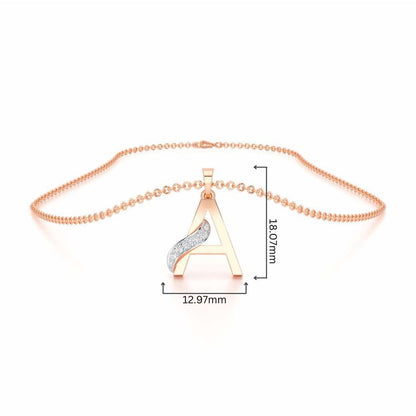 A-Spark Silver Pendant - Rose Gold - Image 4