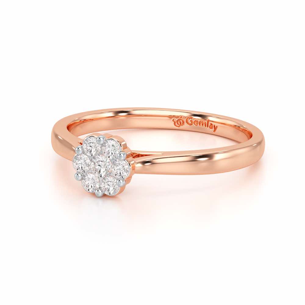 Elven Shimmer Silver Ring - Rose Gold - Image 3