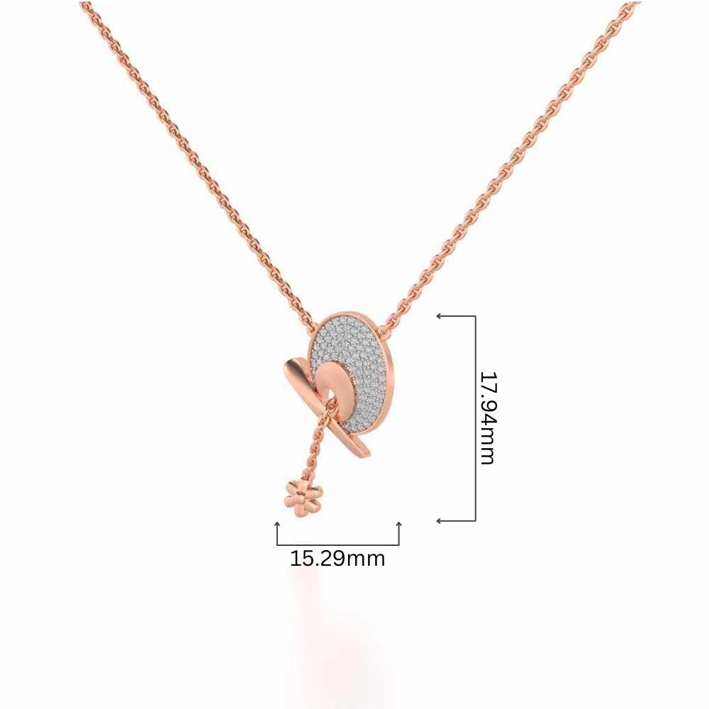 Samson Silver Pendant - Rose Gold - Image 4