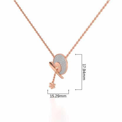 Samson Silver Pendant - Rose Gold - Image 4