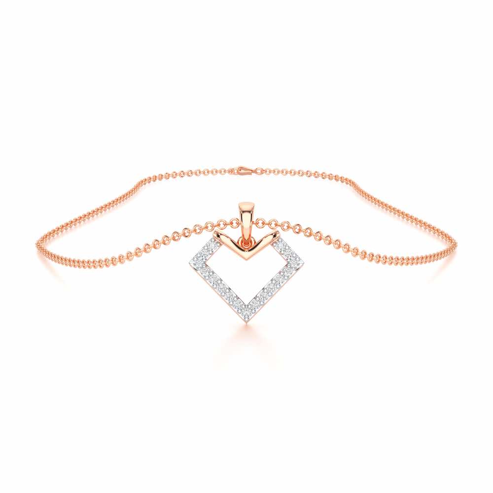 Sparkle Dew Silver Pendant - Rose Gold - Image 3