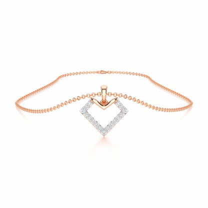 Sparkle Dew Silver Pendant - Rose Gold - Image 3