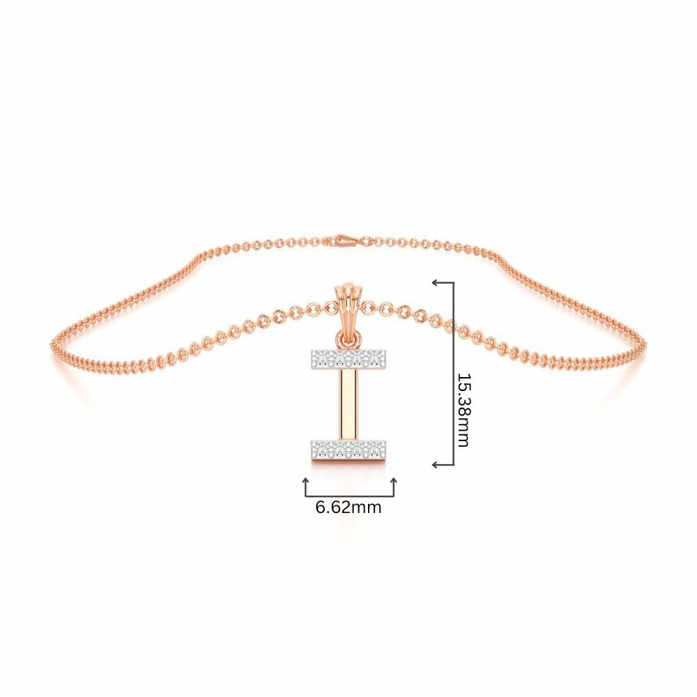 I-Luke Silver Pendant - Rose Gold - Image 4