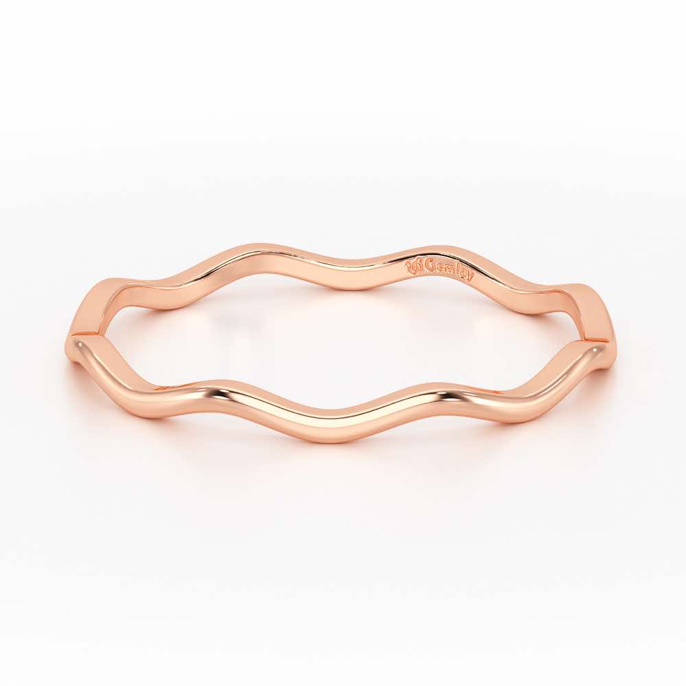 Helix Sheen Silver Ring - Rose Gold - Image 3