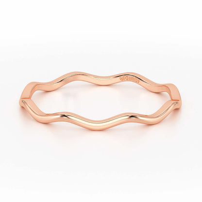 Helix Sheen Silver Ring - Rose Gold - Image 3