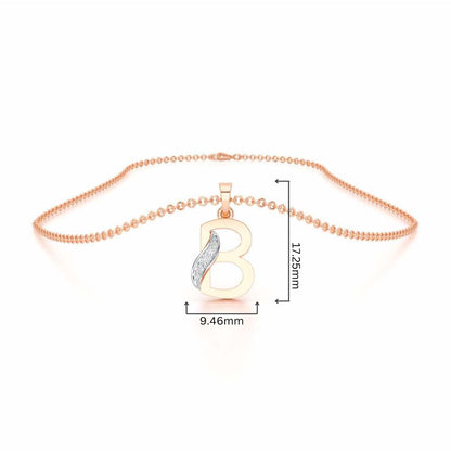 B-Spark Silver Pendant - Rose Gold - Image 4