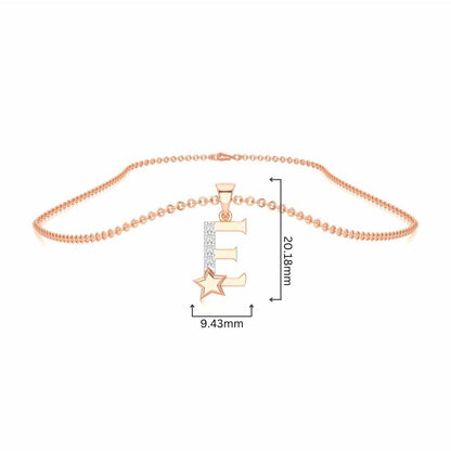 E-Glint Silver Pendant - Rose Gold - Image 4
