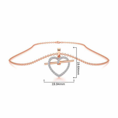 Hold Heart Silver Pendant - Rose Gold - Image 4