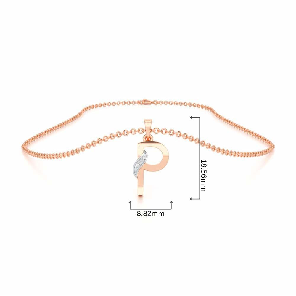 P-Spark Silver Pendant - Rose Gold - Image 4