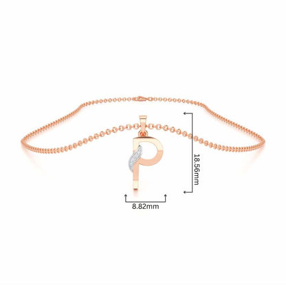 P-Spark Silver Pendant - Rose Gold - Image 4