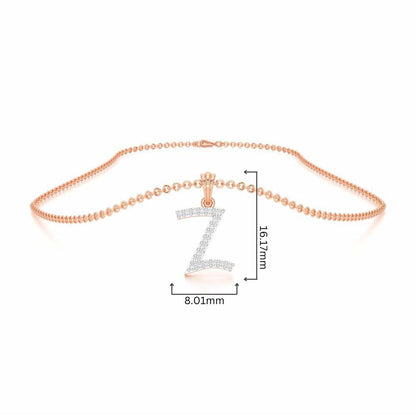 Z-Luke Silver Pendant - Rose Gold - Image 4