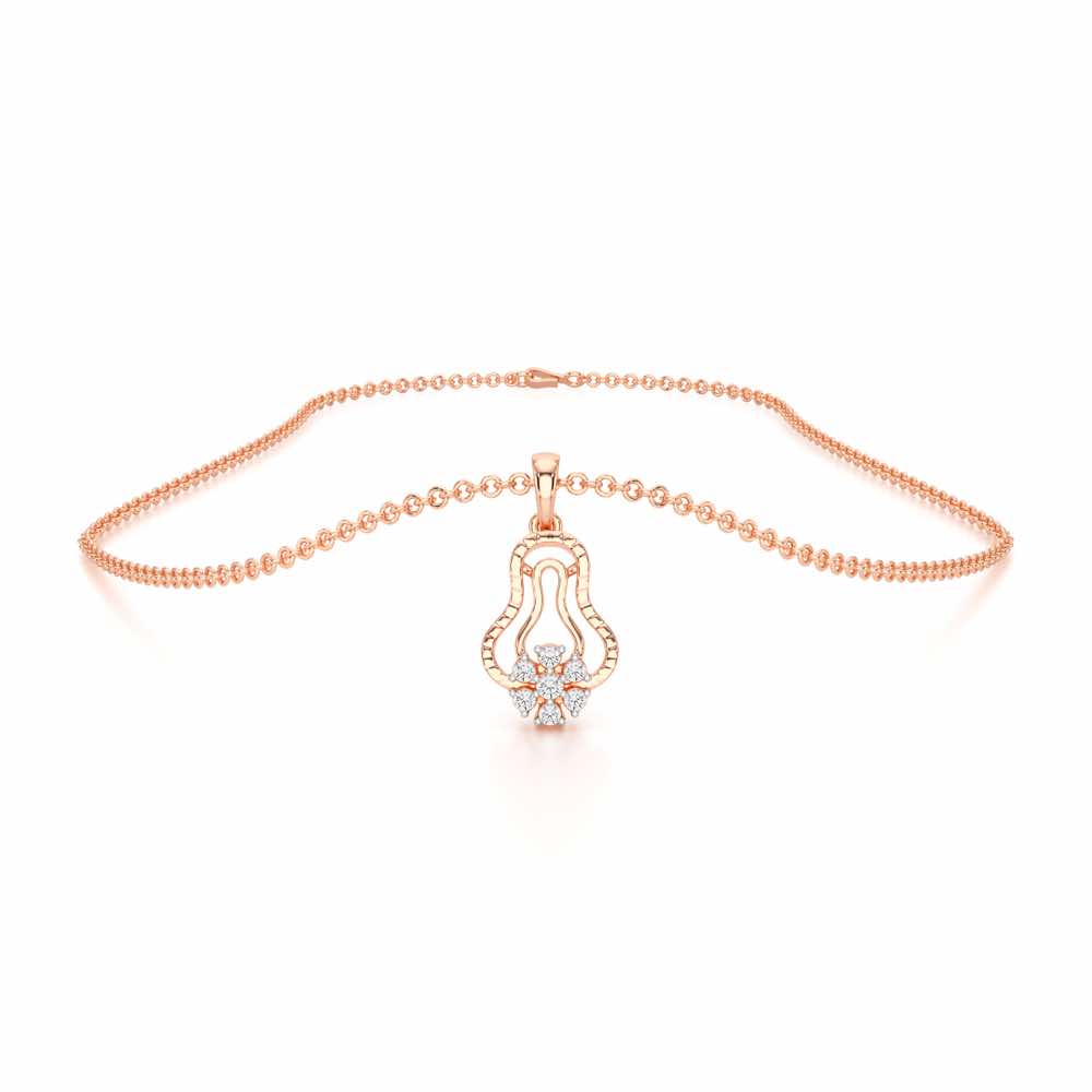 Pure Radiance Silver Pendant - Rose Gold - Image 3