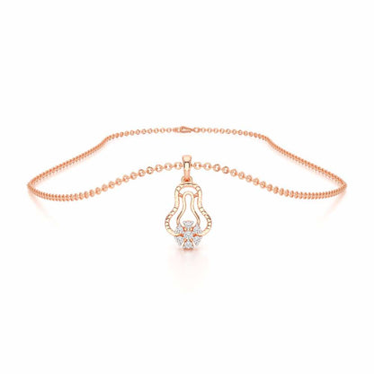 Pure Radiance Silver Pendant - Rose Gold - Image 3