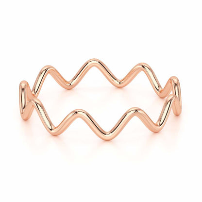 Golden Grace Women Silver Ring - Rose Gold - Image 3