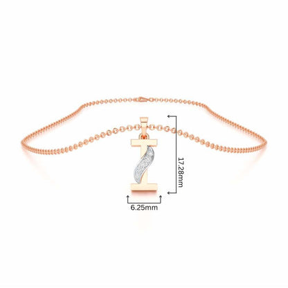 I-Spark Silver Pendant - Rose Gold - Image 4