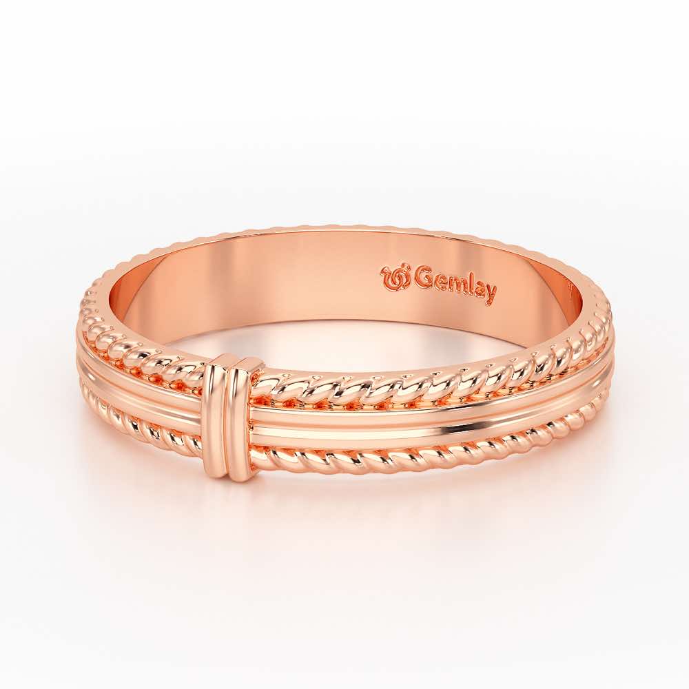 Zyna Silver Ring For Women - Rose Gold - Image 3