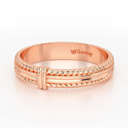 Zyna Silver Ring For Women - Rose Gold - Image 3