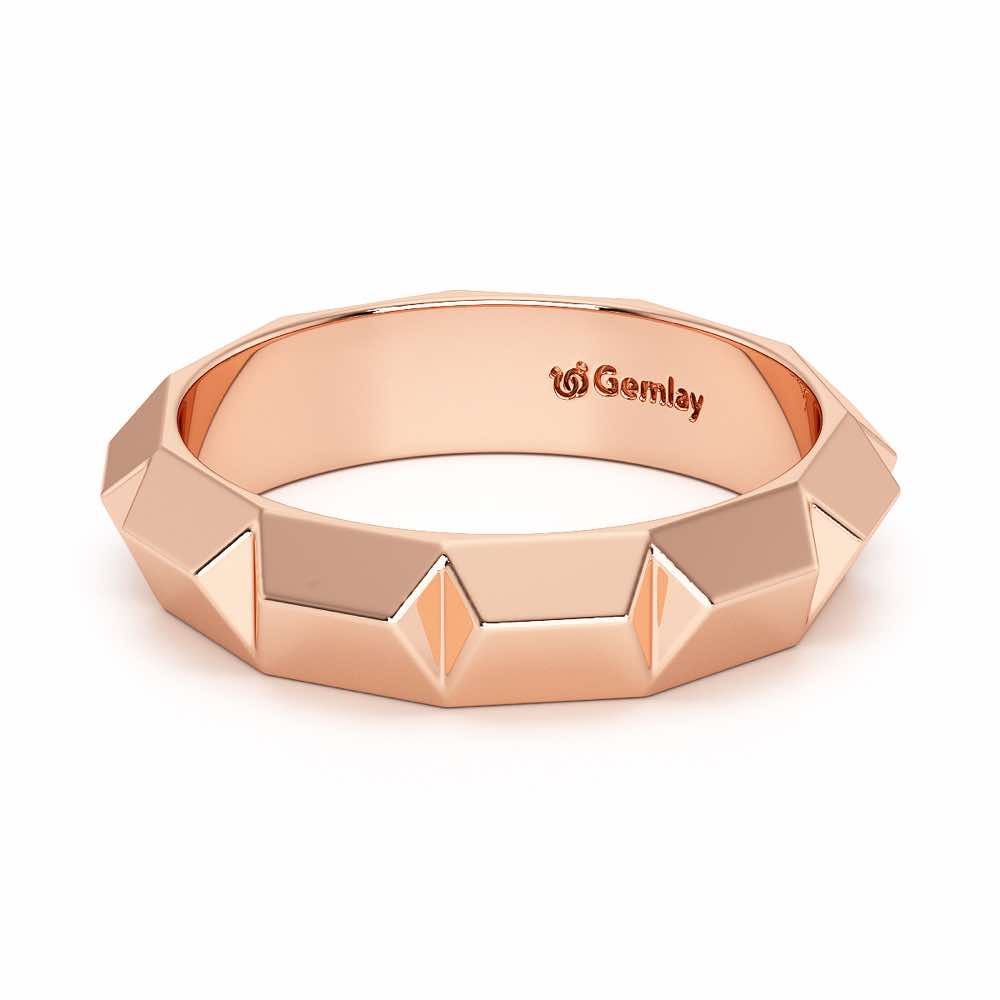 Marigold Silver Ring - Rose Gold - Image 3