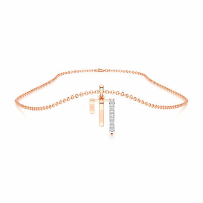 Shine Graph Silver Pendant - Rose Gold - Image 3