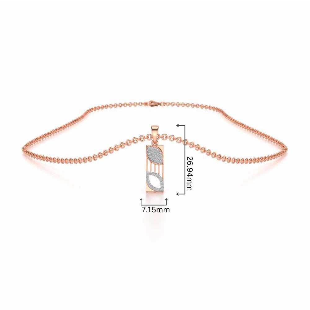 Iha Silver Pendant - Rose Gold - Image 4