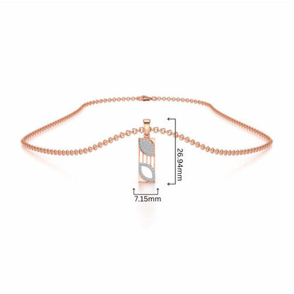 Iha Silver Pendant - Rose Gold - Image 4
