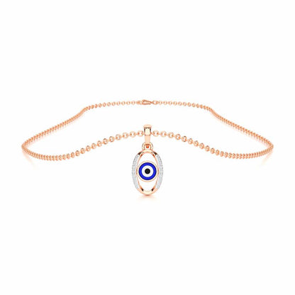 Divine Watcher Silver Pendant - Rose Gold - Image 3