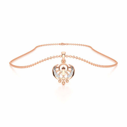 Khalsa Divine Silver Pendant - Rose Gold - Image 3