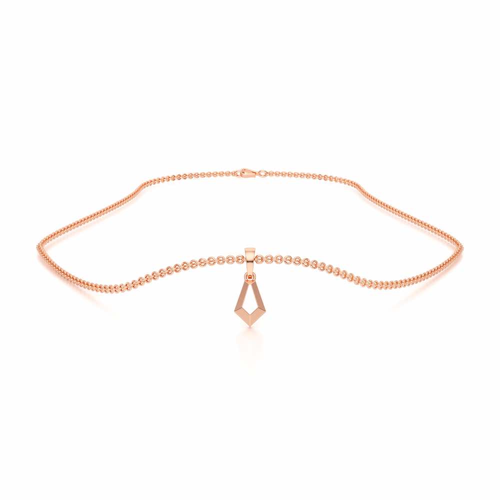 Gold Loop Gold Pendant - Rose Gold - Image 3