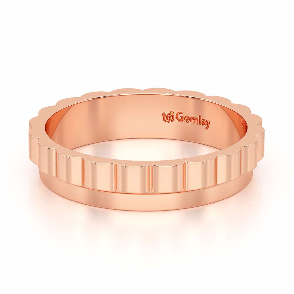 Delphine Silver Ring - Rose Gold - Image 3