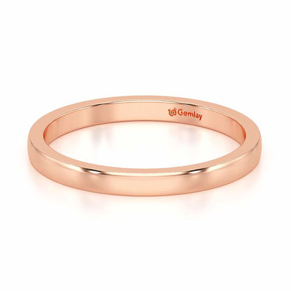 Serene Spark Stackable Silver Ring - Rose Gold - Image 3
