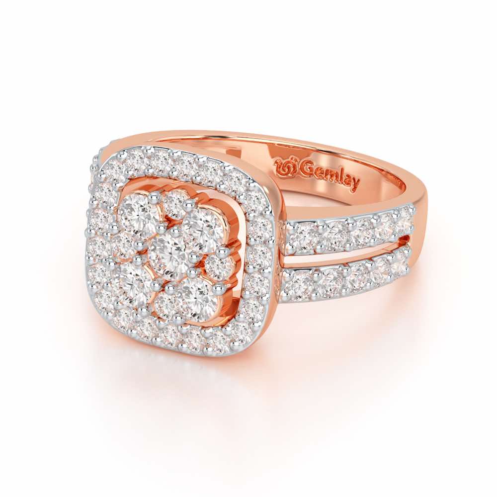 Divine Ilana Silver Ring - Rose Gold - Image 2