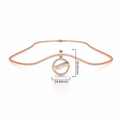 Shree-Ram Silver Pendant - Rose Gold - Image 4