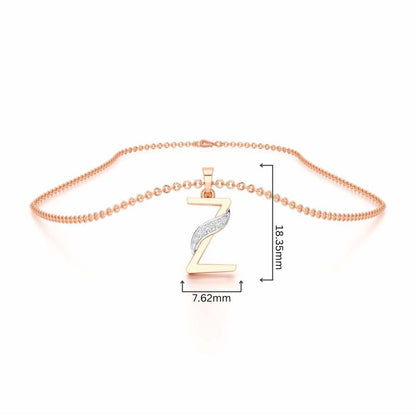 Z-Spark Silver Pendant - Rose Gold - Image 4