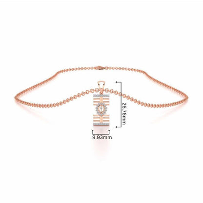 Haral Silver Pendant - Rose Gold - Image 4