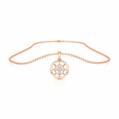 Dawn Light Silver Pendant - Rose Gold - Image 3