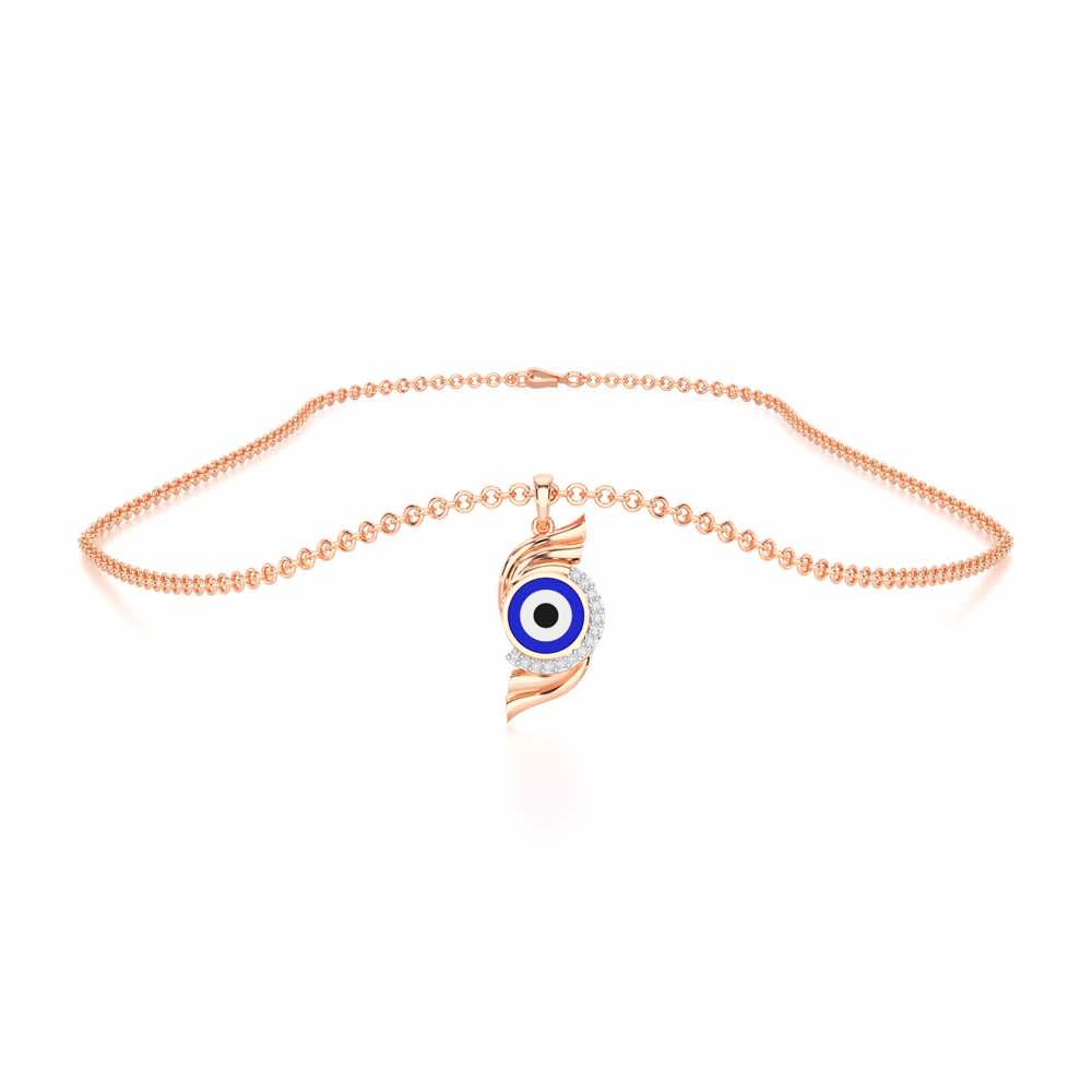 Mystic Protector Silver Pendant - Rose Gold - Image 3