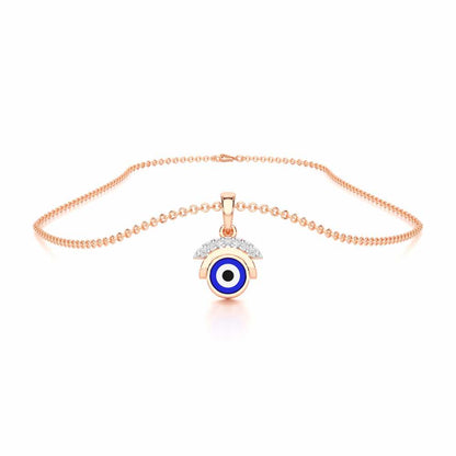 Omni Eye Silver Pendant - Rose Gold - Image 3